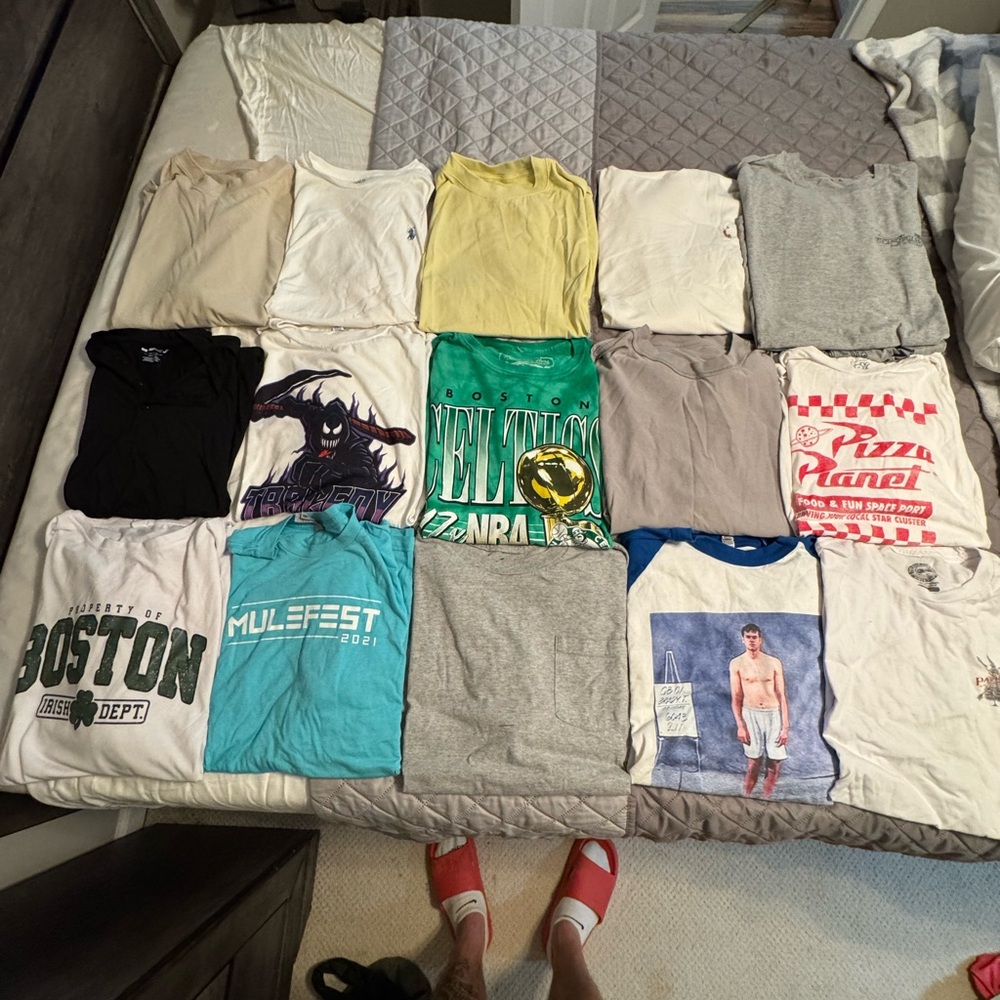Assorted Graphic and Plain T-Shirts